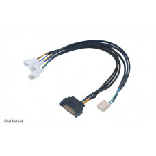 Cablu Akasa Flexa FP3S 3PWM SATA 30cm