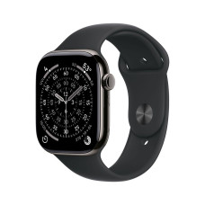 Smartwatch Apple Watch S11 Cellular 42mm Slate Titanium Case with Black Sport Band - S/M