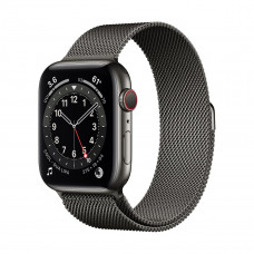 Smartwatch Apple seria 6 GPS + cellular 44mm graphite stainless steel, milanese loop strap