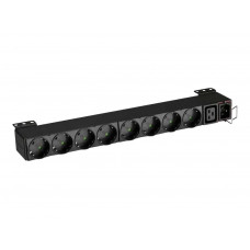 PDU Eaton EFLX8D 1U iesiri 8x Schuko 1xC19 intrare C20 