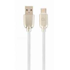 Cablu Gembird USB 2.0 - USB-C AM - CM 1m alb