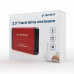 Carcasă HDD Gembird 2.5" USB 3.0 red