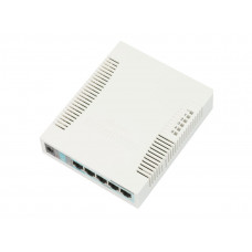 Switch MikroTik CSS106-5G-1S SwitchOS 5xGig LAN, 1xSFP, Soho Switch, carcasă plastic
