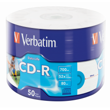 CD-R Verbatim 50pcs 700MB 52x inkjet printabile