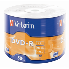 DVD-R Verbatim 50pcs 4.7GB 16x mattsilver